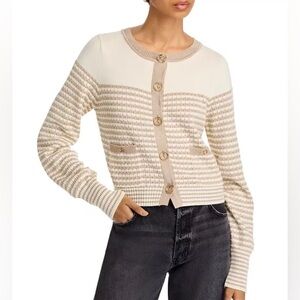 Ramy Brook Bea Crewneck Cardigan Sweater